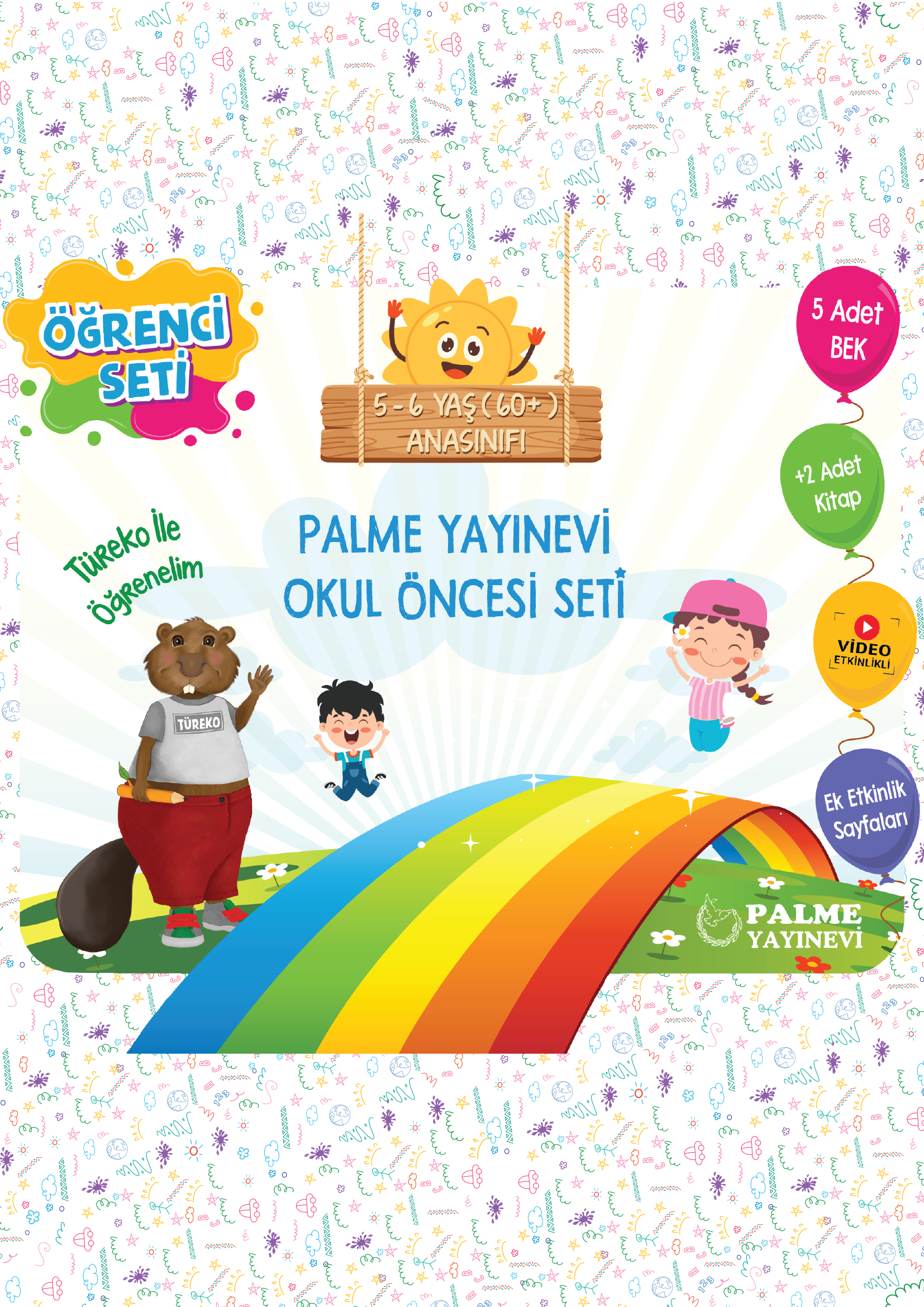 5-6 YAŞ PALME YAYINEVİ OKUL ÖNCESİ ÖĞRENCİ SETİ